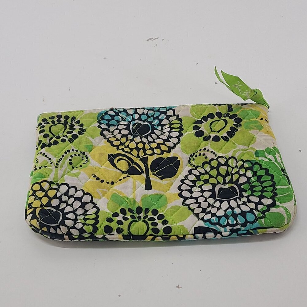 Vera Bradley Make Up Cosmetic Bag Travel Bag Zipper Limes Up - Picture 4 of 7